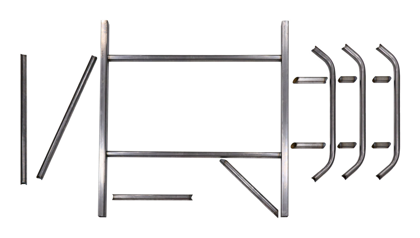 Allstar Performance Roll Cage - Strut Kit - Mini Enduro - Weld-On - 1.75 in Diameter - 0.095 in Wall - Steel - Natural