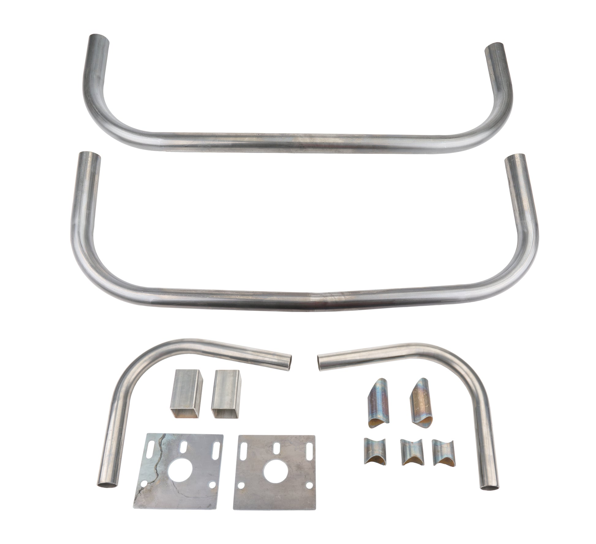 Allstar Performance Bumper Components - Front - 1.75 in OD - 0.095 in Wall - Steel - Natural - Crown Vic - Kit
