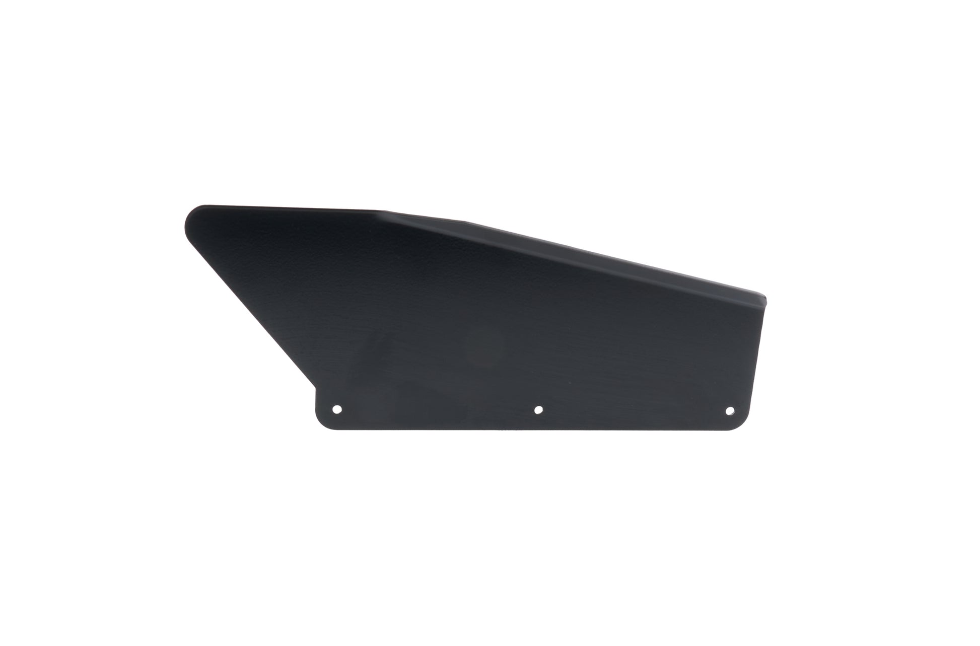 Allstar Performance Spoiler Side Panel - Passenger Side - 13 x 5 in - Aluminum - Black Powder Coat - Dirt Late Model /