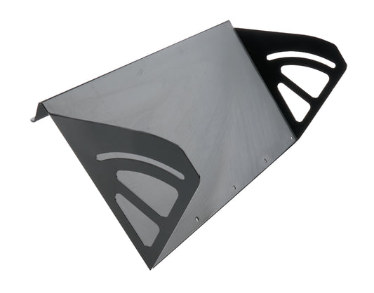 Allstar Performance Spoiler - 16 x 8 in - 1-Piece - Aluminum - Black Powder Coat - Dirt Late Model / Modified - Each