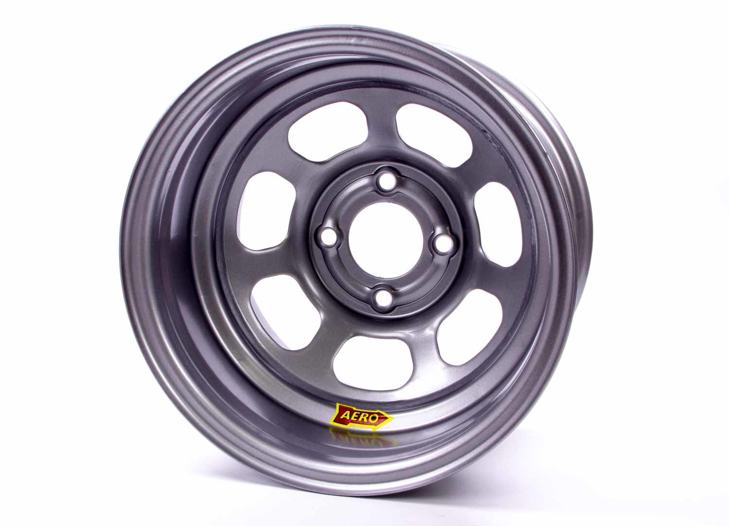 Aero Race Wheels Wheel - 30-Series - 13 x 8 in - 2.000 in Backspace - 4 x 4.50 in Bolt Pattern - Steel - Silver Powder