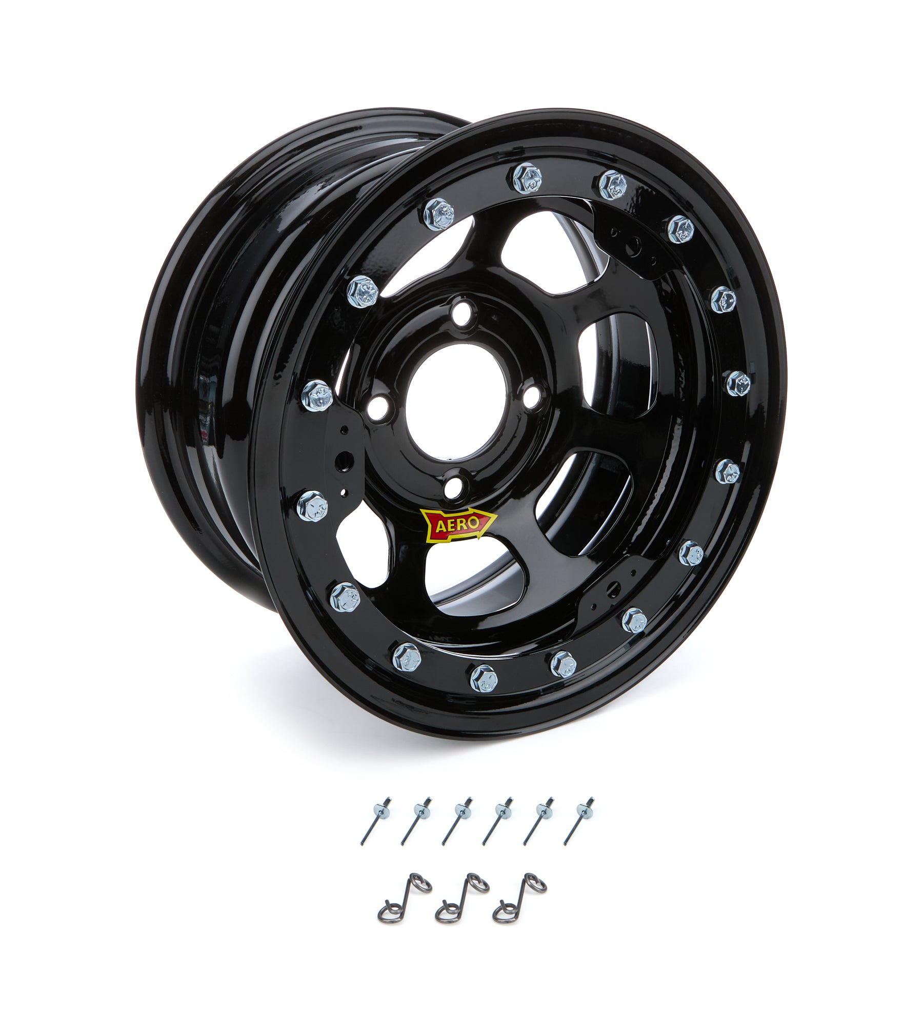 Aero Race Wheels Wheel - 33-Series - 13 x 7 in - 3.000 in Backspace - 4 x 4.50 in Bolt Pattern - Beadlock - Steel -