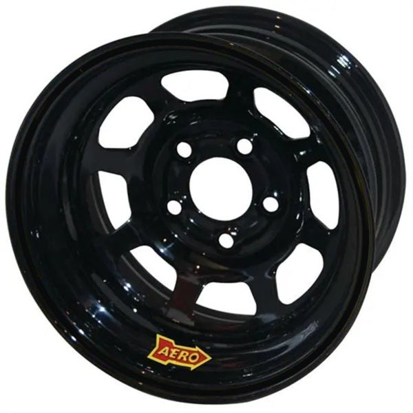 Aero Race Wheels Wheel - 50-Series - 15 x 8 in - 3.000 in Backspace - 5 x 4.50 in Bolt Pattern - Steel - Black Powder