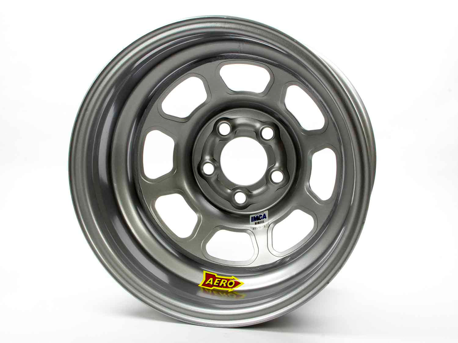 Aero Race Wheels Wheel - 52-Series - 15 x 8 in - 1.000 in Backspace - 5 x 4.75 in Bolt Pattern - Steel - Silver Powder