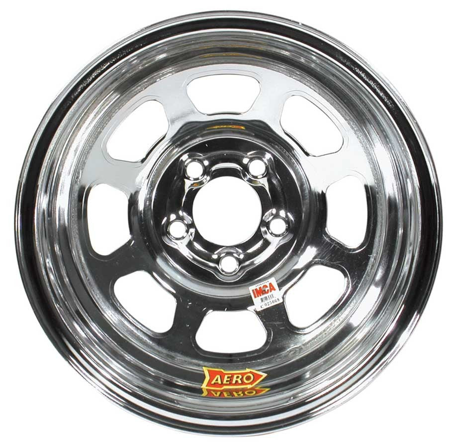Aero Race Wheels Wheel - 52-Series - 15 x 8 in - 3.000 in Backspace - 5 x 4.75 in Bolt Pattern - Steel - Chrome - Each