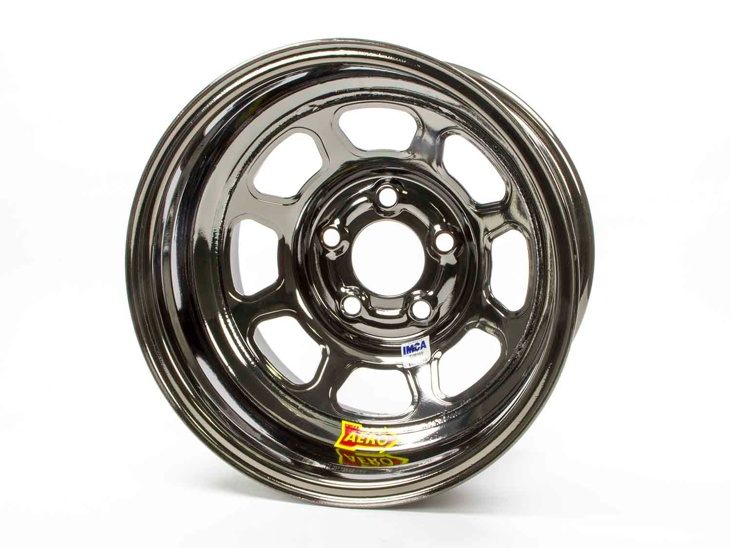 Aero Race Wheels Wheel - 52-Series - 15 x 8 in - 2.000 in Backspace - 5 x 5.00 in Bolt Pattern - Steel - Black Chrome