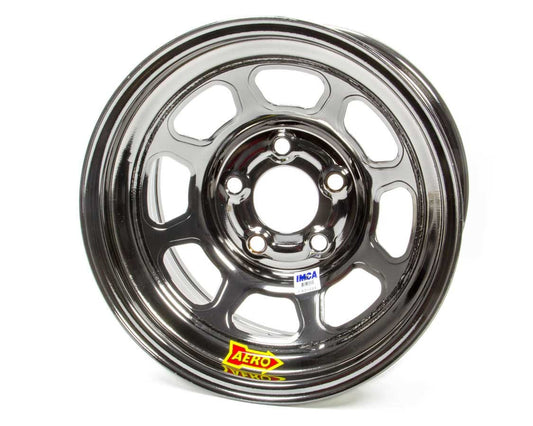 Aero Race Wheels Wheel - 52-Series - 15 x 8 in - 4.000 in Backspace - 5 x 5.00 in Bolt Pattern - Steel - Black Chrome
