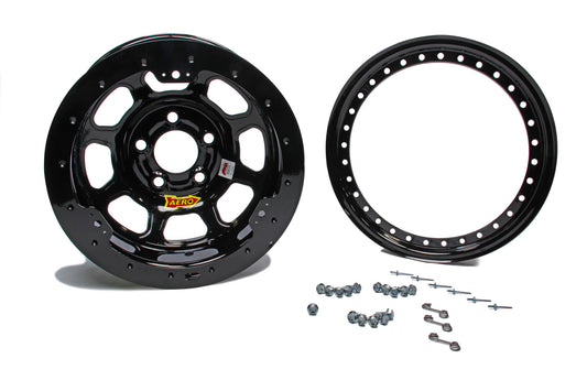 Aero Race Wheels Wheel - 53-Series - 15 x 8 in - 3.000 in Backspace - 5 x 4.50 in Bolt Pattern - Beadlock - Steel -
