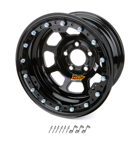 Aero Race Wheels Wheel - 53-Series - 15 x 8 in - 1.000 in Backspace - 5 x 5.00 in Bolt Pattern - Beadlock - Steel -