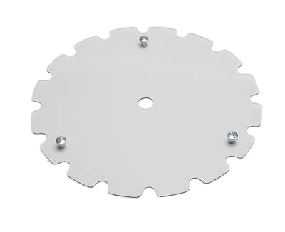 Aero Race Wheels Mud Cover - Quick Release Fastener - Scalloped - Plastic - Clear - 15 in Beadlock Wheels - Each