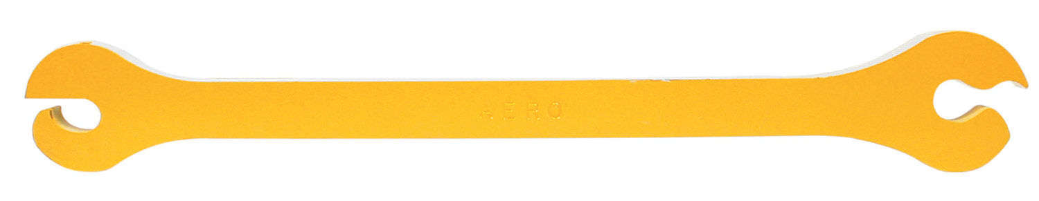 Aero Race Wheels Rim Wrench - Straightens Outer Edge - Steel - Yellow Powder Coat - Each