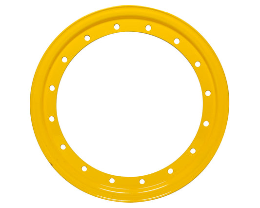 Aero Race Wheels Beadlock Ring - Steel - Yellow Paint - 13 in Wheels - Each