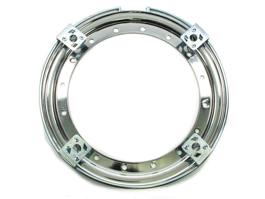 Aero Race Wheels Beadlock Ring - Steel - Chrome - 13 in Wheels - Each