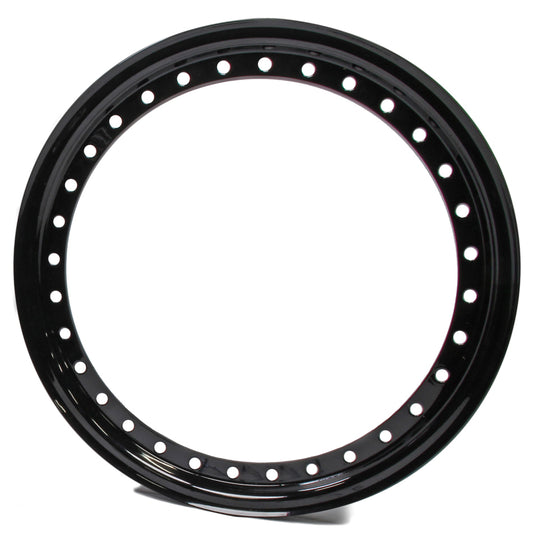 Aero Race Wheels Beadlock Ring - Steel - Black Paint - 15 in Wheels - Each
