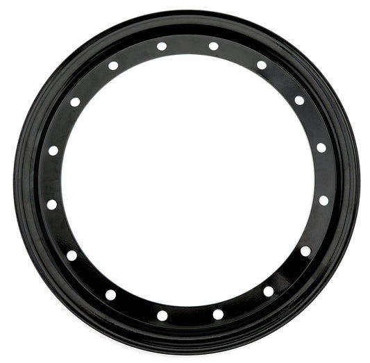 Aero Race Wheels Beadlock Ring - Outer - Steel - Black Paint - 13 in Wheels - Each