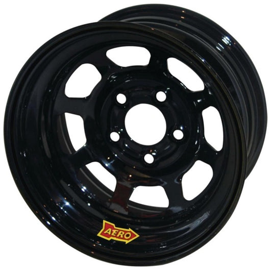 Aero Race Wheels Wheel - 56-Series - 15 x 8 in - 2.000 in Backspace - 5 x 5.00 in Bolt Pattern - Steel - Black Powder