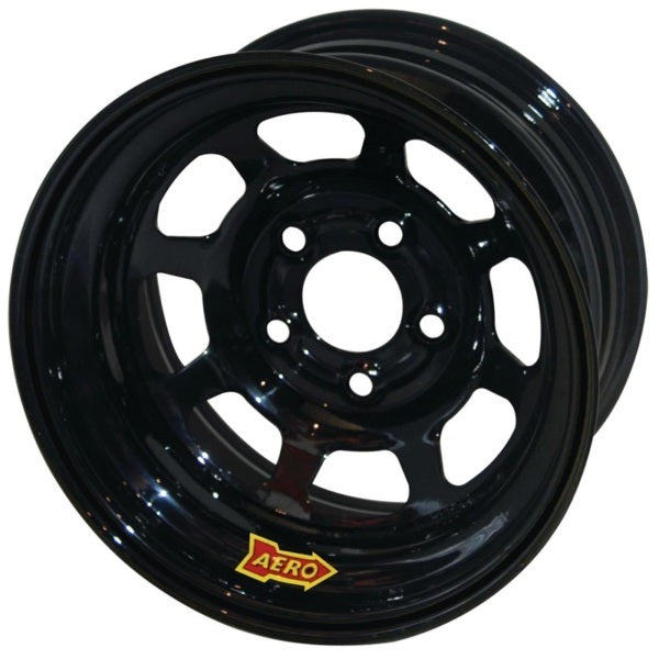 Aero Race Wheels Wheel - 56-Series - 15 x 8 in - 3.000 in Backspace - 5 x 5.00 in Bolt Pattern - Steel - Black Powder