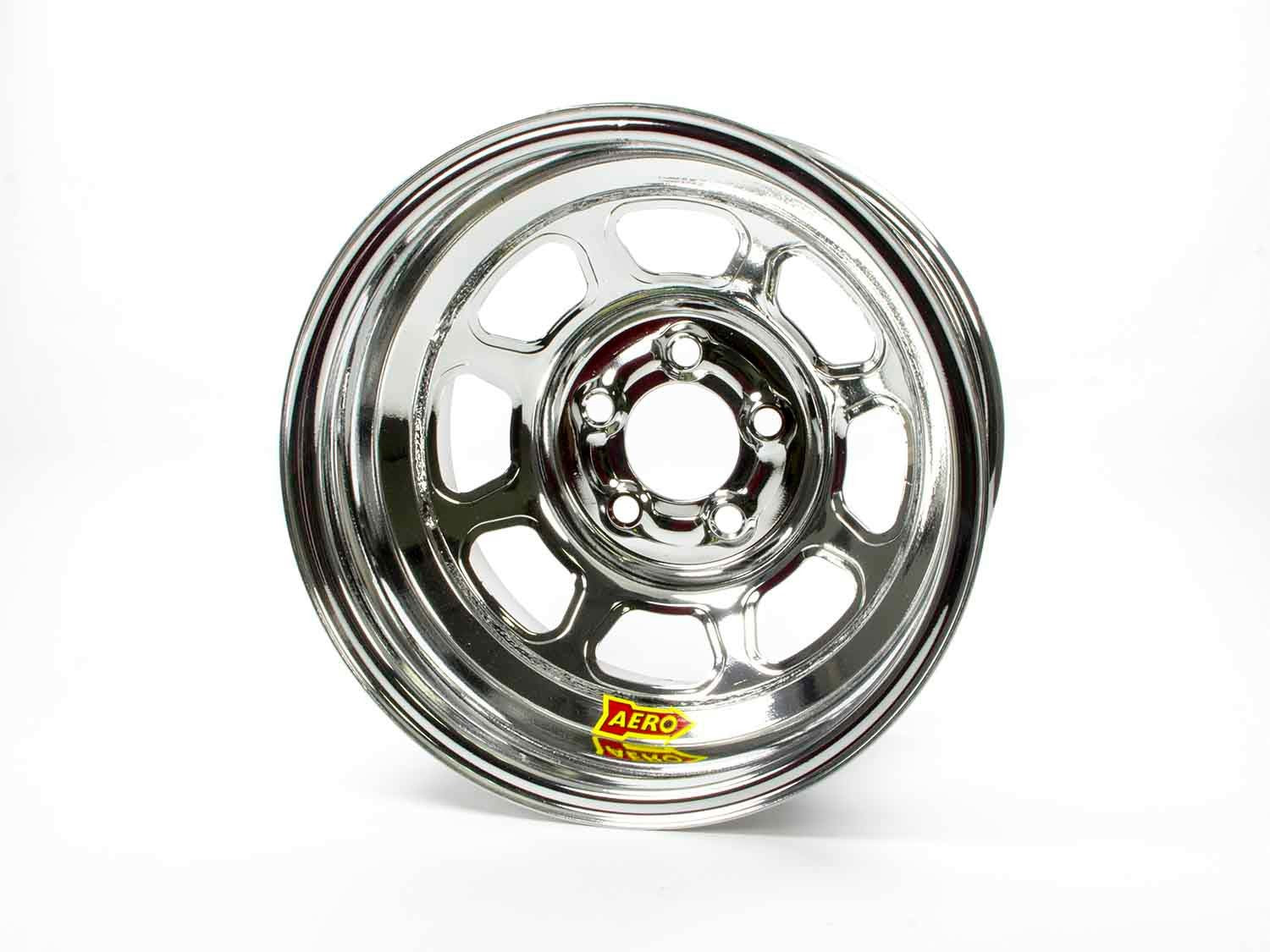 Aero Race Wheels Wheel - 56-Series - 15 x 8 in - 1.000 in Backspace - 5 x 4.75 in Bolt Pattern - Steel - Chrome - Each