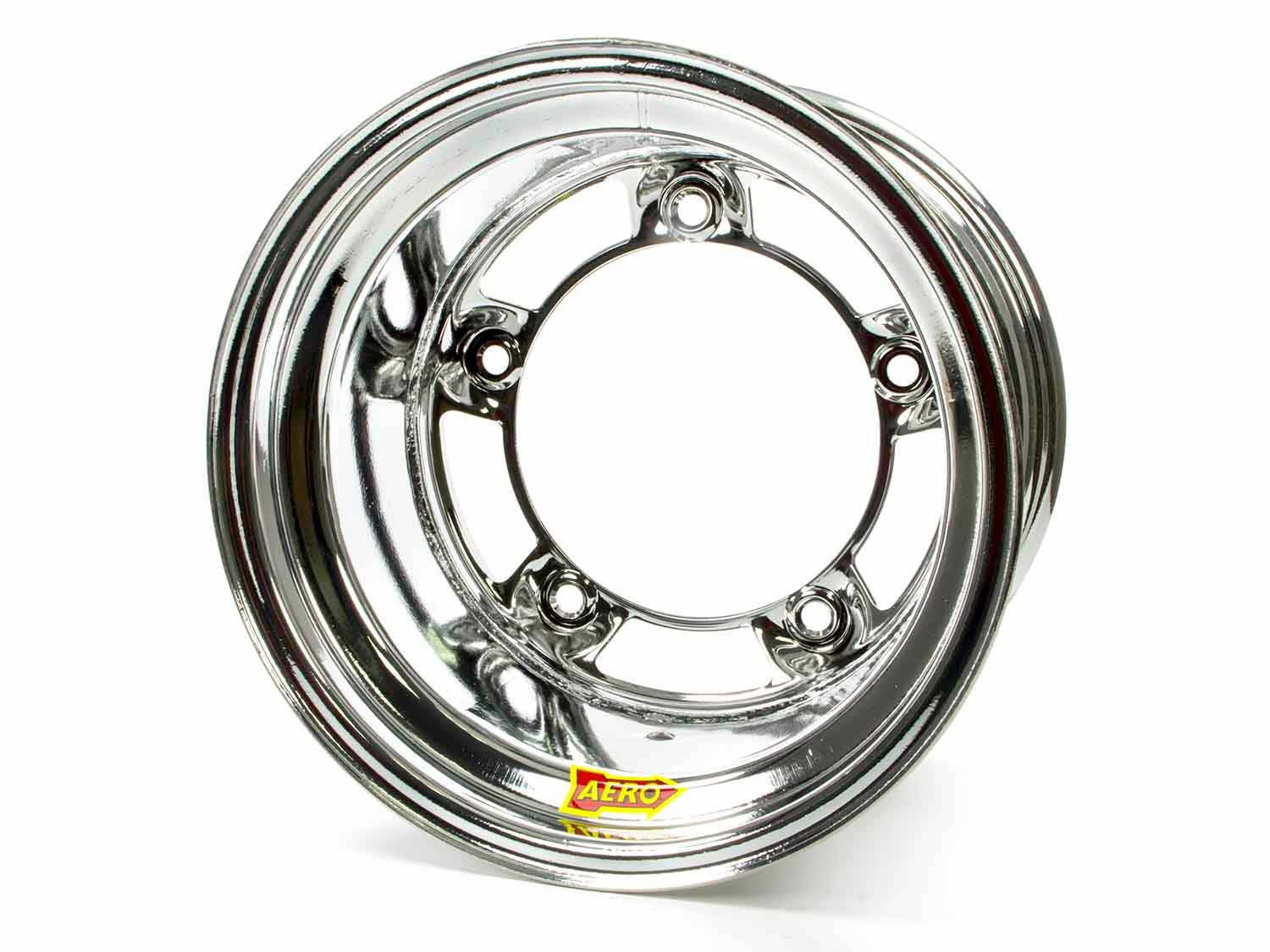 Aero Race Wheels Wheel - 58-Series - 15 x 10 in - 5.000 in Backspace - Wide 5 Bolt Pattern - Steel - Chrome - Each