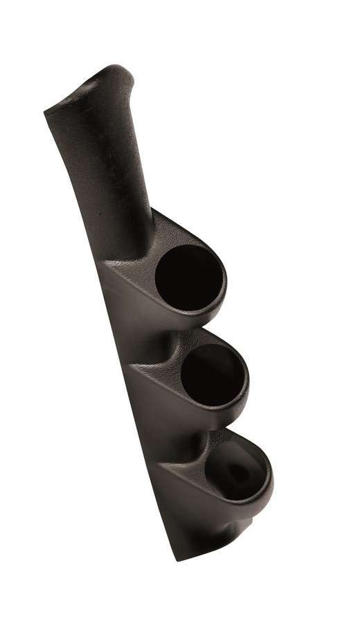 Autometer Gauge Pod - Three 2-1/16 in Diameter Gauges - Full Pillar - Plastic - Black - Hard Top - Ford Mustang