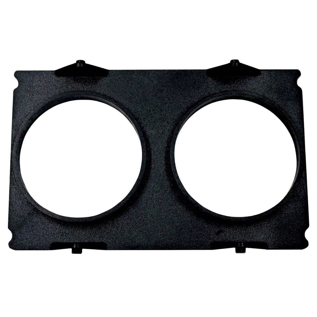 Autometer Gauge Mounting Panel - Two 2-1/16 in Hole - Snap-In - Plastic - Black - GM F-Body 1979-81 - Each