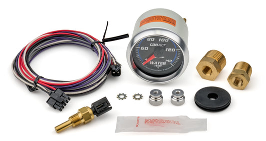 Autometer Water Temperature Gauge - Cobalt - 40-140 Degree C - Electric - Analog - Full Sweep - 2-1/16 in Diameter -