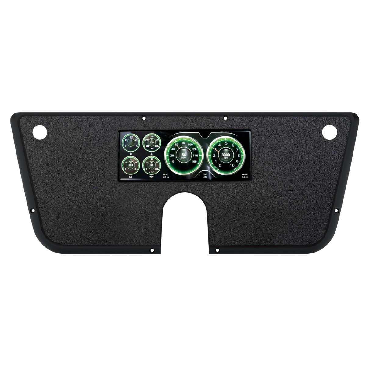 Autometer Gauge Kit - Digital - Invision - LCD - Direct-Fit - Plastic - Black - GM Fullsize Truck 1967-72 - Kit