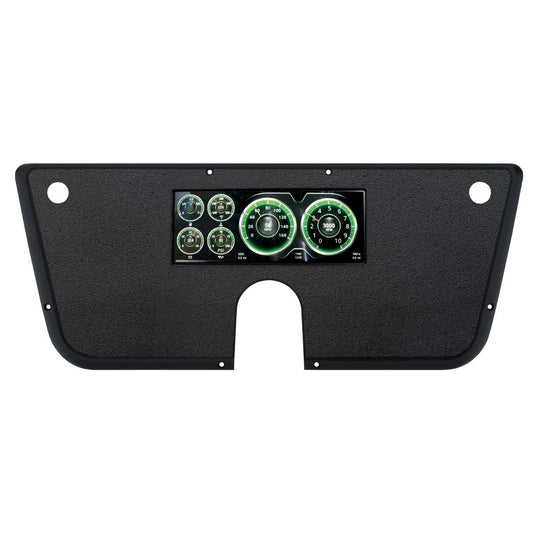 Autometer Gauge Kit - Digital - Invision - LCD - Direct-Fit - Plastic - Black - GM Fullsize Truck 1967-72 - Kit