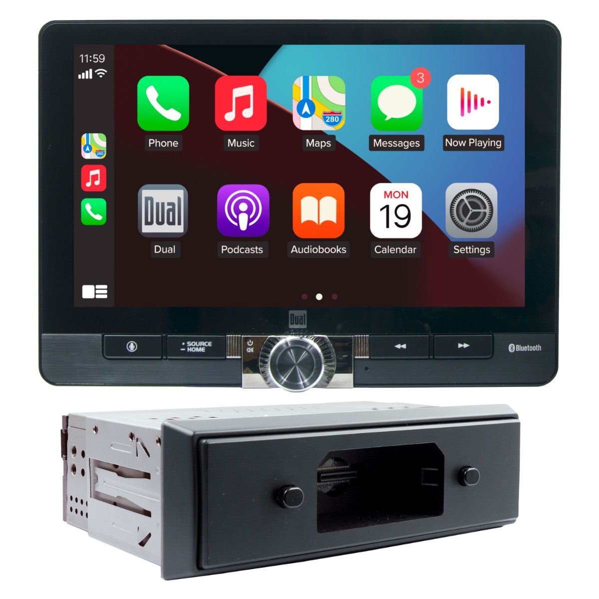 Autometer Digital Gauge Kit - FM Radio - DashPlay - Single / Double DIN - Touchscreen - Bluetooth - Android Auto /