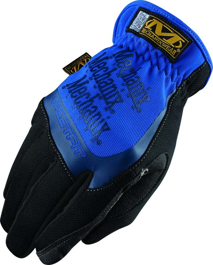 Mechanix Wear Shop Gloves - FastFit - Elastic Cuff - Synthetic Leather - Black / Blue - Medium - Pair