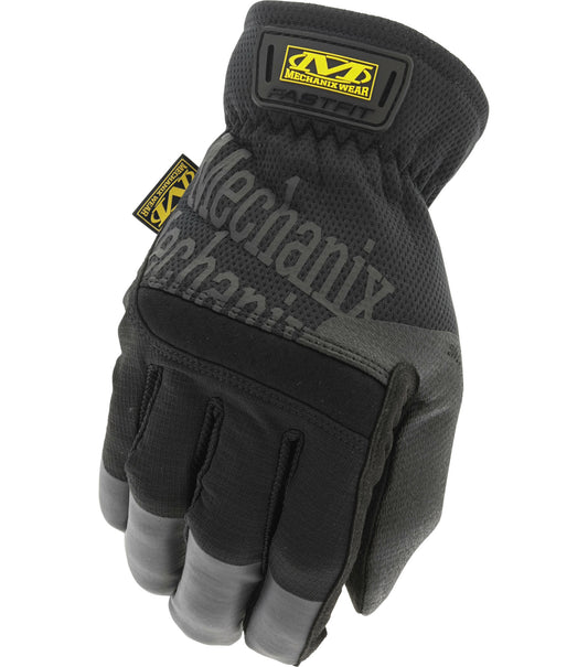 Mechanix Wear Shop Gloves - FastFit - Elastic Cuff - Synthetic Leather - Black - Large - Pair