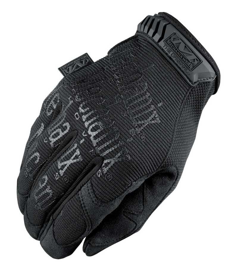 Mechanix Wear Shop Gloves - The Original - Hook and Loop Closure - Spandex / Synthetic Leather - Covert Black -