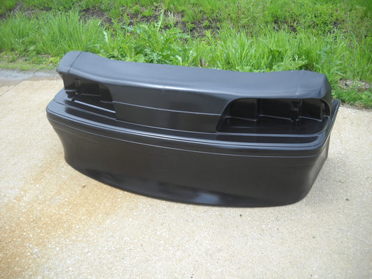 1987-1993 Mustang GT Front Fiberglass Bumper With 10" Spoiler & Built In Headlight Buckets - Glasstek B9028 product image