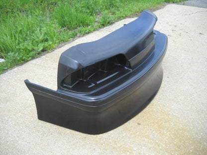 1987-1993 Mustang GT Front Fiberglass Bumper With 10" Spoiler & Built In Headlight Buckets - Glasstek B9028 - view 2