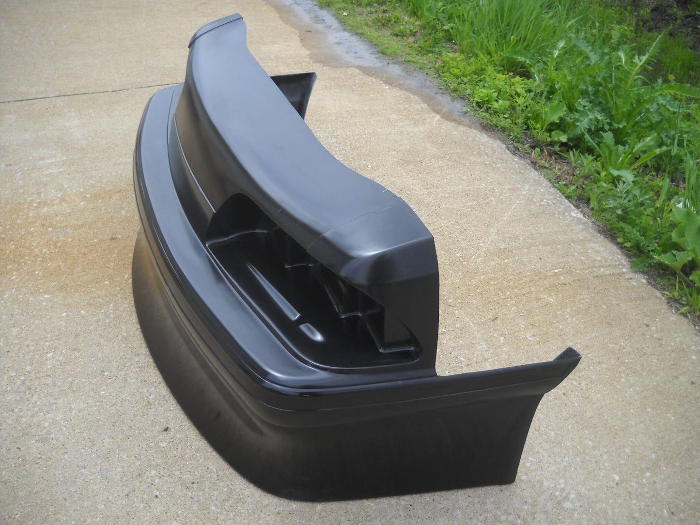 1987-1993 Mustang GT Front Fiberglass Bumper With 10" Spoiler & Built In Headlight Buckets - Glasstek B9028 - view 3