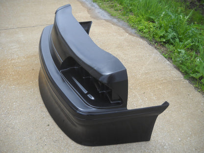 1987-1993 Mustang GT Front Fiberglass Bumper With 10" Spoiler & Built In Headlight Buckets - Glasstek B9028 - view 3