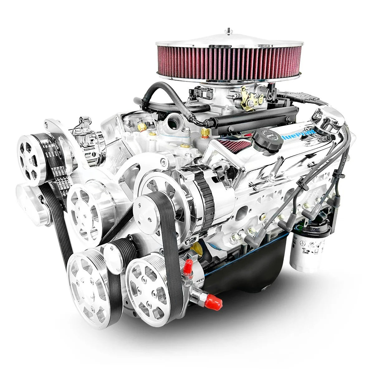 Blueprint Engines Crate Engine - Drop-in-Ready - EFI - 383 Cubic Inch - 436 HP - Pulleys Included - Small Block Chevy