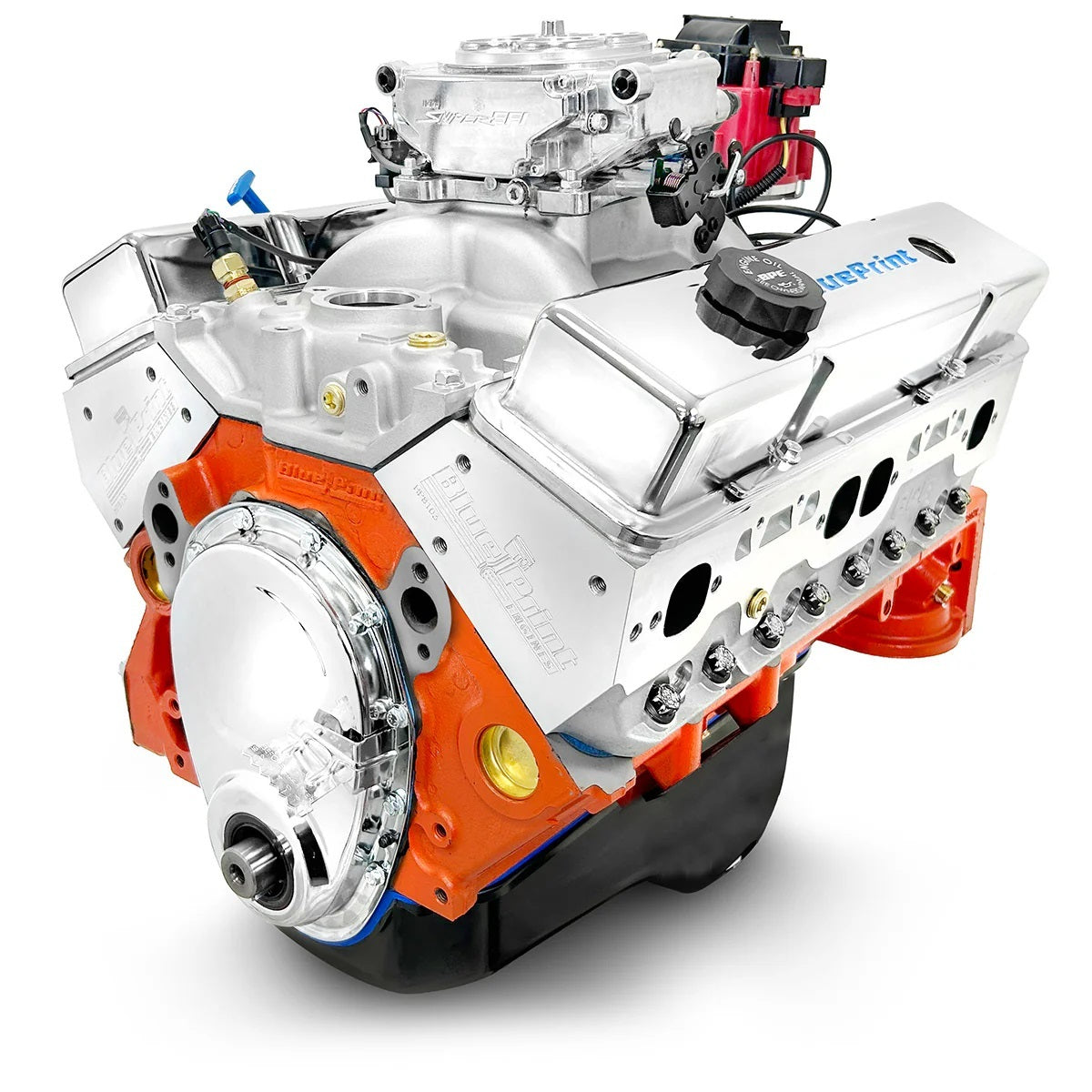 Blueprint Engines Crate Engine - Base Dressed Engine - 400 Cubic Inch - 500 HP - Small Block Chevy - Each