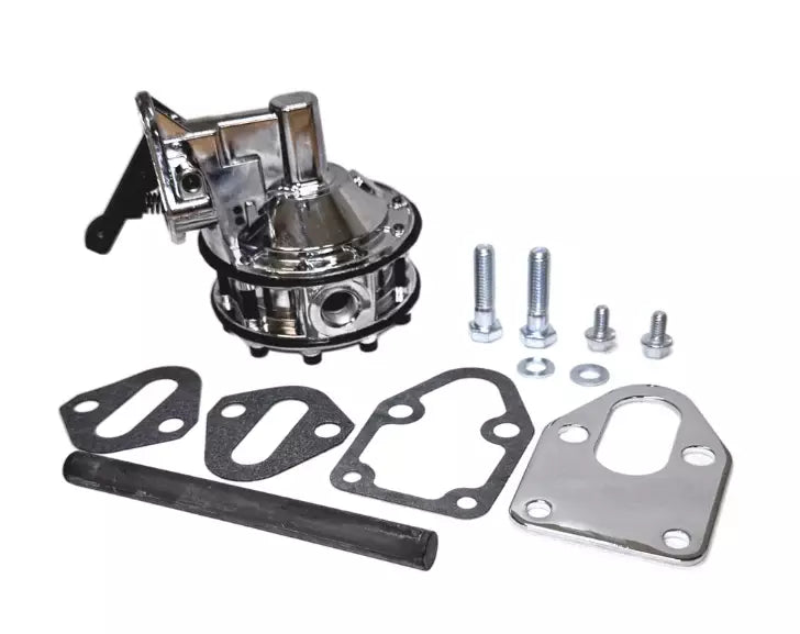Blueprint Engines Fuel Pump - Mechanical - 110 gph - 7.5 psi - 3/8 in NPT Inlet / Outlet - Aluminum - Polished - Gas -