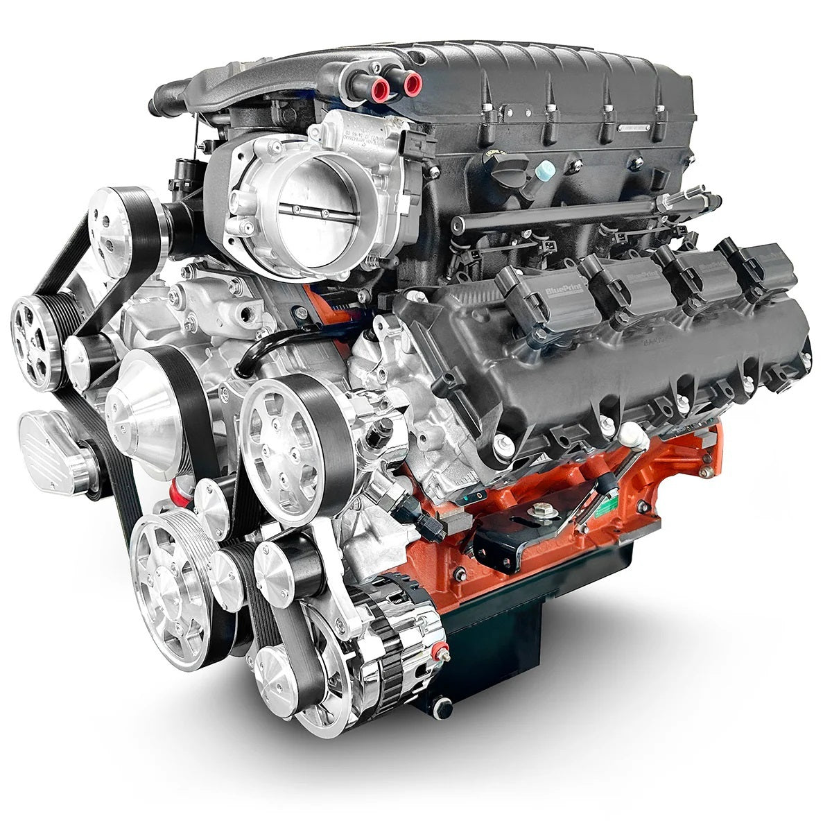 Blueprint Engines Crate Engine - Drop-in-Ready - 426 Cubic Inch - 872 HP - Pulleys Included - Mopar Gen III Hemi - Each