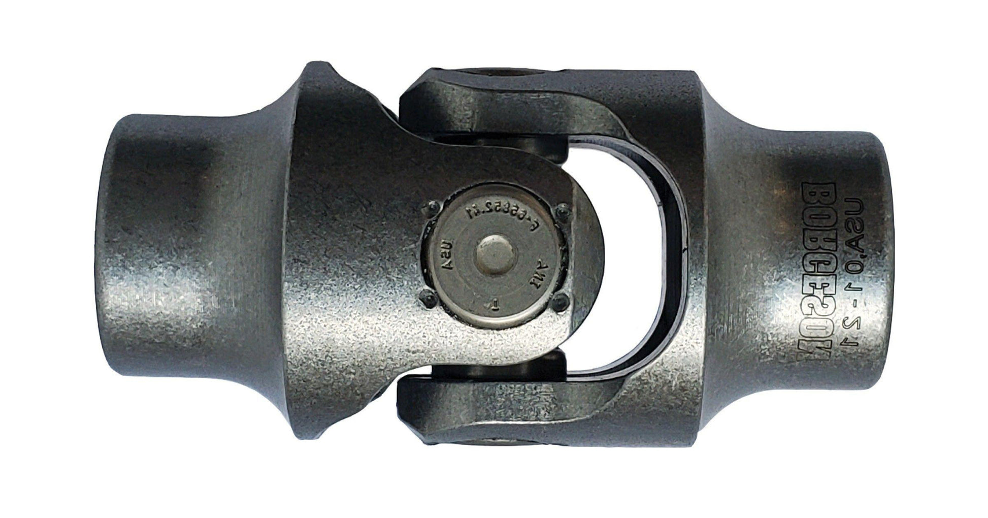 Borgeson Steering Universal Joint - Single Joint - 3/4 in Smooth to 3/4 in Smooth - Steel - Natural - Universal - Each