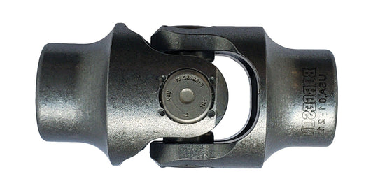 Borgeson Steering Universal Joint - Single Joint - 3/4 in Smooth to 3/4 in Smooth - Steel - Natural - Universal - Each