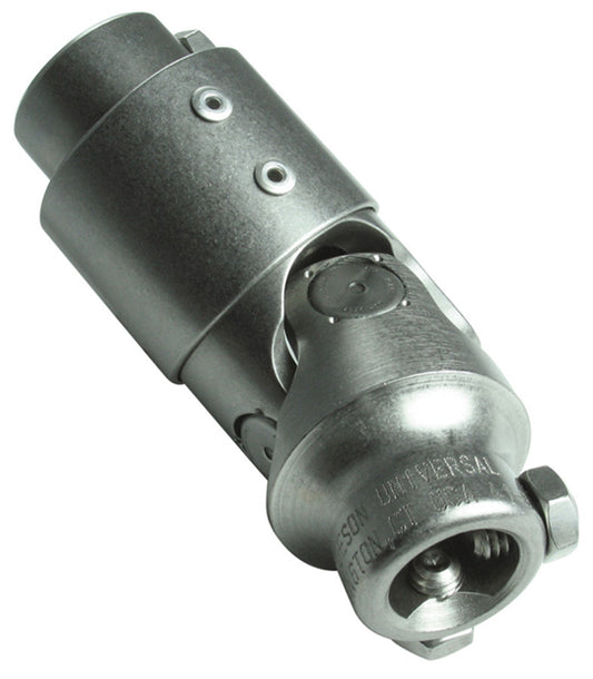 Borgeson Steering Universal Joint - Vibration Damper - 1 in Double D to 3/4 in Double D - Stainless - Universal - Each