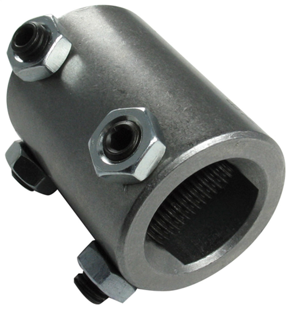 Borgeson Steering Shaft Coupler - 3/4 in Double D to 1 in Double D - Steel - Natural - Universal - Each