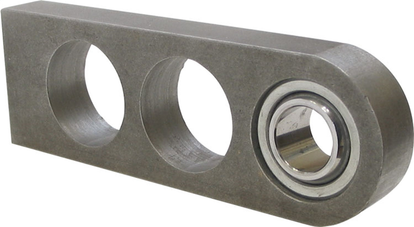 Borgeson Steering Support Bracket - Weld-On - 6 in Long - 3/4 in Spherical Rod End - Steel - Zinc Oxide - Universal -