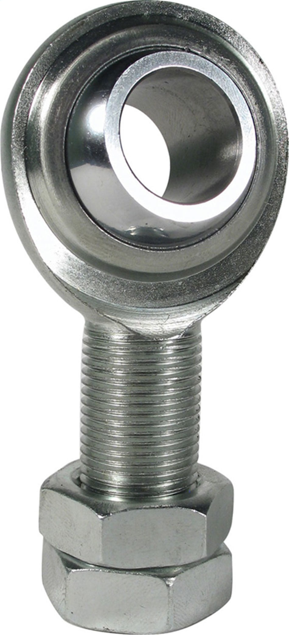 Borgeson Steering Shaft Support - Spherical Rod End - 3/4-16 in Right Hand Male Thread - Jam Nuts - Steel - Zinc Oxide