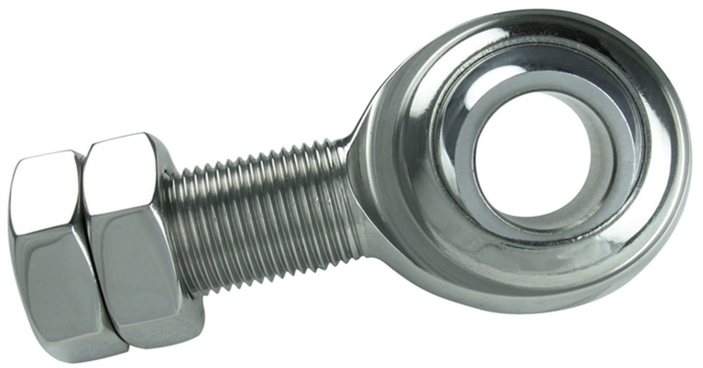 Borgeson Steering Shaft Support - Spherical Rod End - 3/4-16 in Right Hand Male Thread - Jam Nuts - Stainless -
