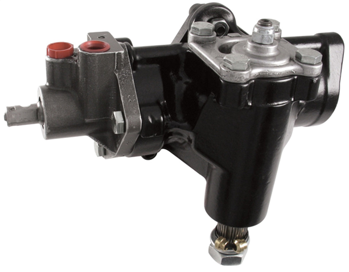Borgeson Steering Box - Power - Delphi 600 Series - 14 to 1 Ratio - Iron - Black Paint - Chevy Car 1958-64 - Each