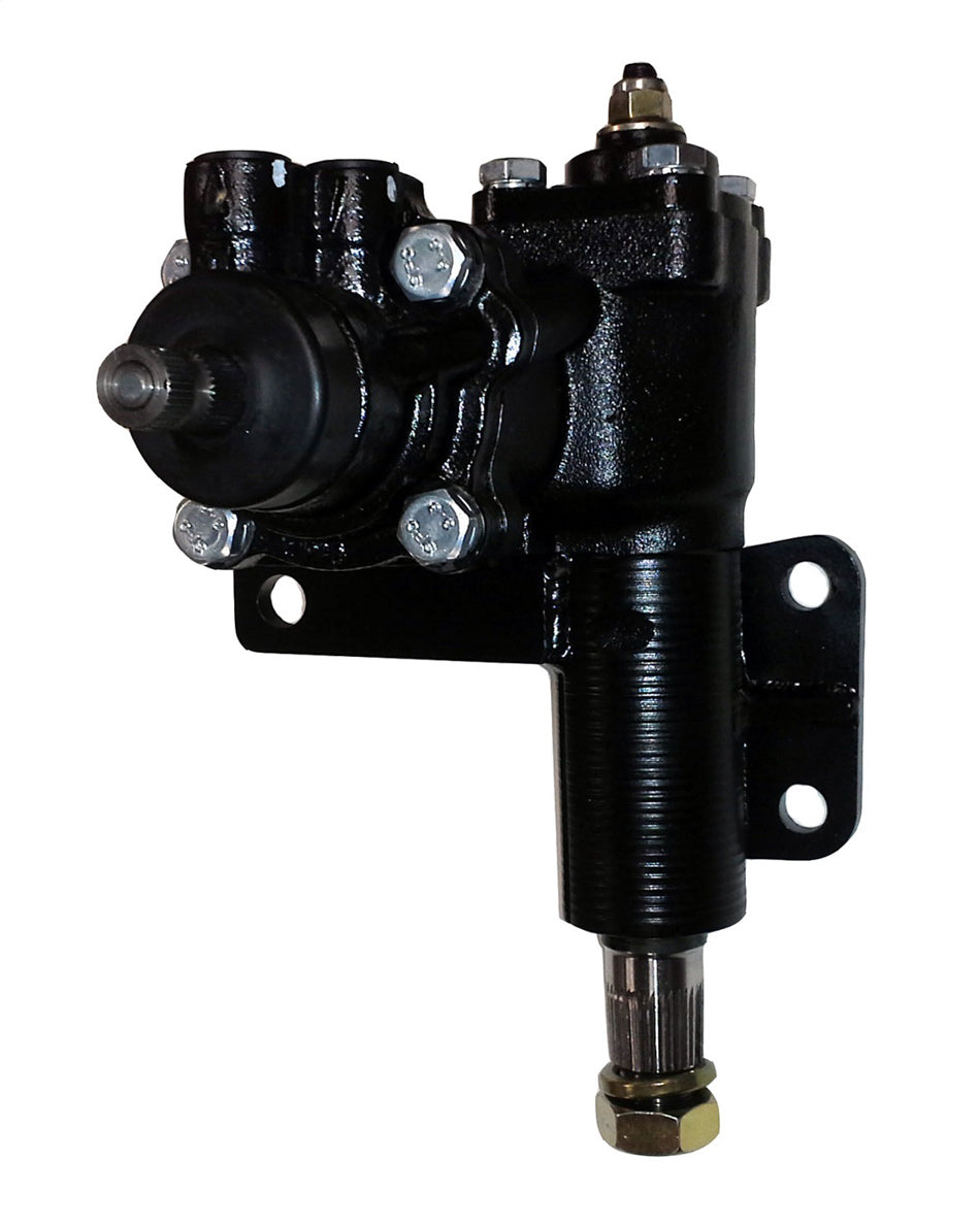Borgeson Steering Box - Power - Iron - Black Paint - 1-1/8 in Pitman Shaft - Mopar 1962-72 - Each