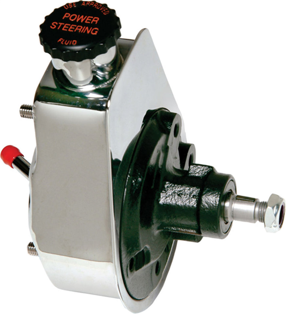 Borgeson Power Steering Pump - Saginaw - Steel - Chrome - Each